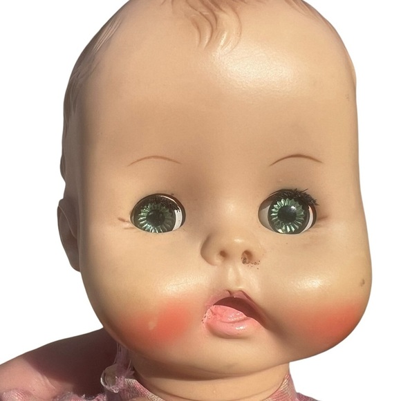Vintage 1971 Effanbee Doll 8171 Soft Body Molded Hair Green Sleepy Eyes 14” READ - Picture 7 of 14